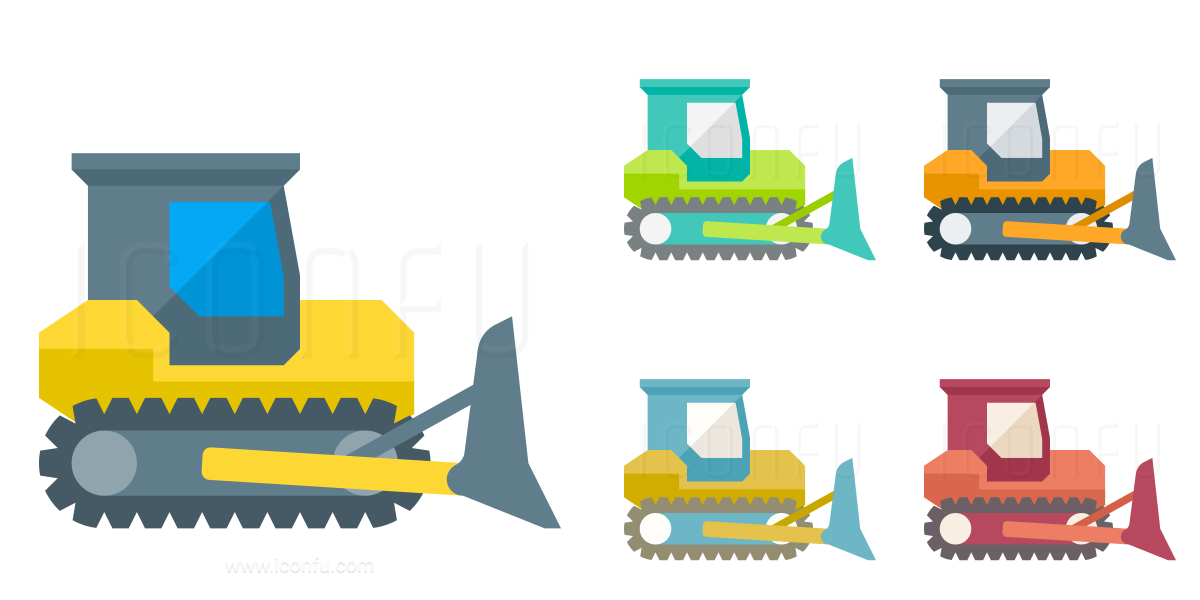 1200x600 Bulldozer Icon