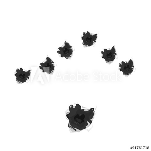 500x500 Bullet Holes Icon Illustration