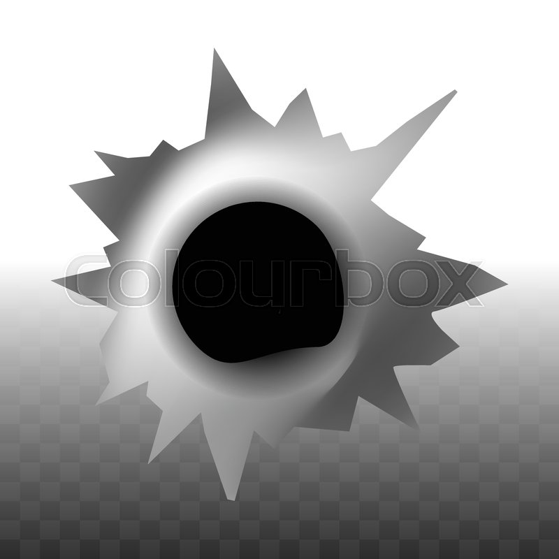 800x800 Bullet Trace Hole In Wall Shape Icon Stock Vector Colourbox