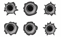 250x150 Bullet Hole Metal Icon Archives