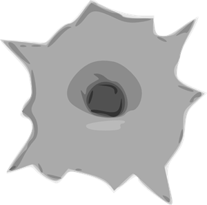 300x298 Bullet Hole Png, Clip Art For Web