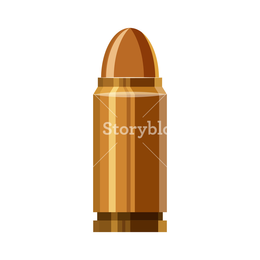 1000x1000 Bullet Icon In Cartoon Style On A White Background Royalty Free