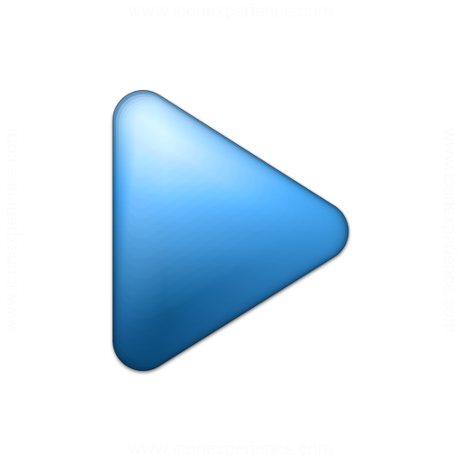 512x512 Iconexperience V Collection Bullet Triangle Blue Icon