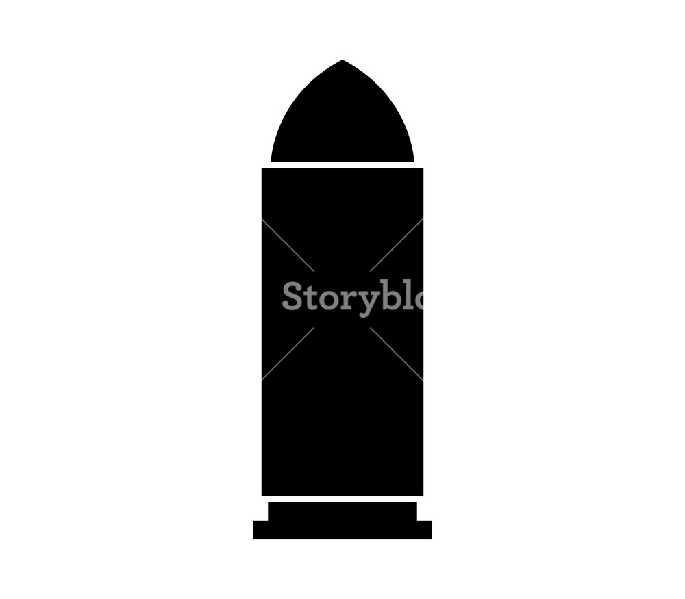 1000x875 Bullet Icon On White Background Royalty Free Stock Image