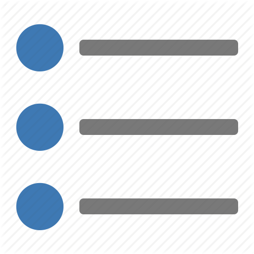 512x512 Bullet, Bullets, List, Menu, Points, Processing, Word Icon