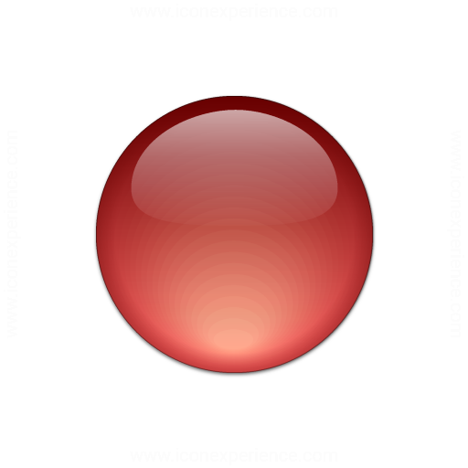 512x512 Iconexperience V Collection Bullet Ball Glass Red Icon
