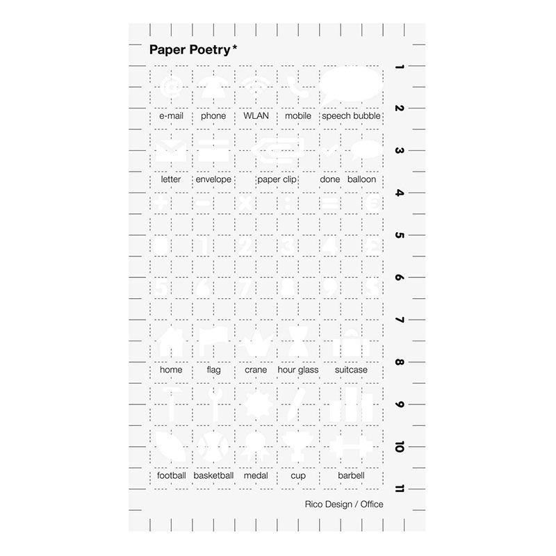 800x800 Bullet Journal Stencil X Cm