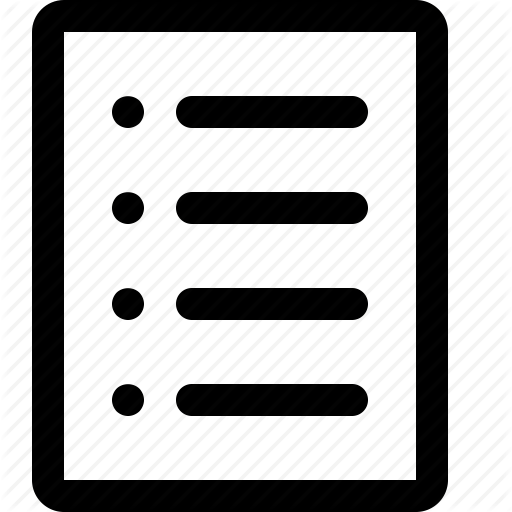 512x512 Bullet List, Checklist, Details, List, To Do Icon