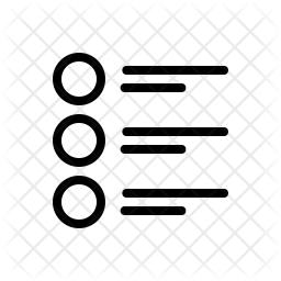 256x256 Bullet List Icon Of Line Style