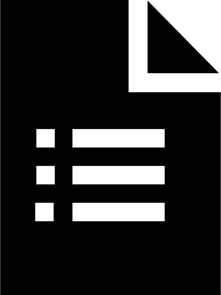 734x980 Si Glyph Document Bullet List Png Icon Free Download