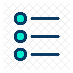 256x256 Bullet List Icon Of Colored Outline Style