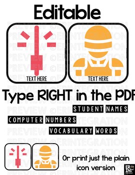 270x350 May Space Bulletin Board Icons And Signs Editable