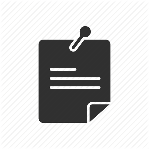 512x512 Bulletin, List, Pin, Post It Icon