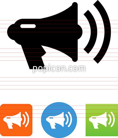 Bullhorn Megaphone Icon 400x468 Bullhorn Megaphone Icon