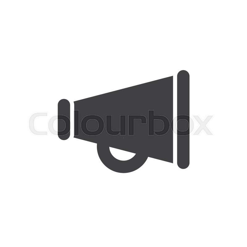 Bullhorn Icon Vector, Filled Flat Stock Vector Colourbox 800x800 Bullhorn Icon Vector, Filled Flat Stock Vector Colourbox