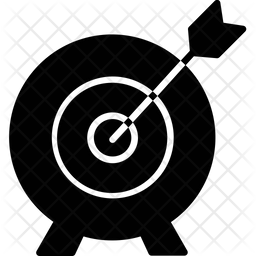 256x256 Bullseye Icon Of Glyph Style