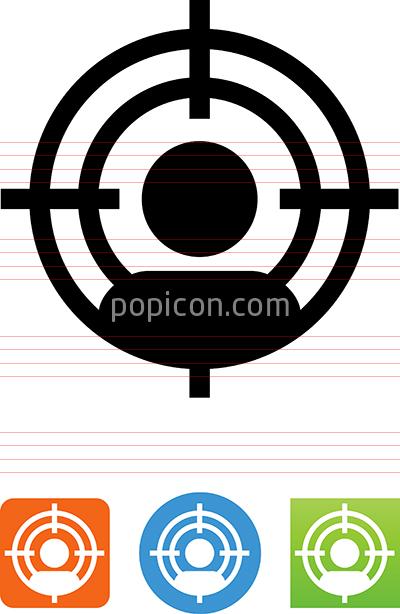 400x614 Person In The Bullseye Icon
