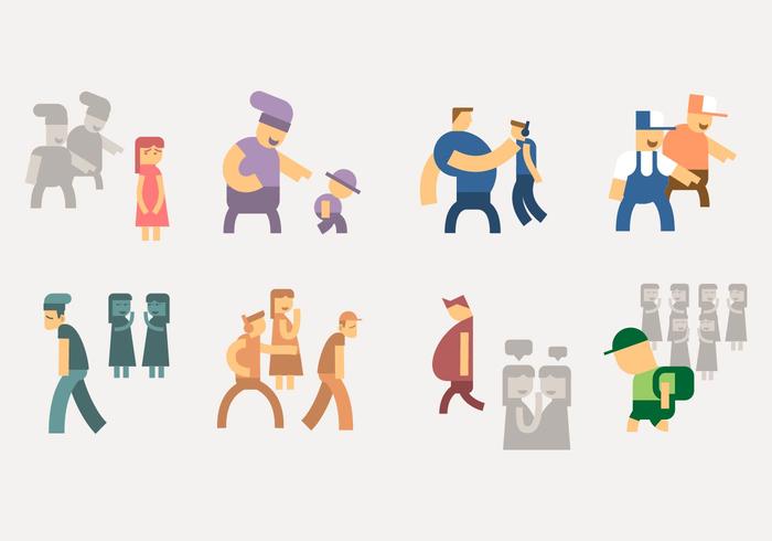 700x490 Bullying Icon Stock Images