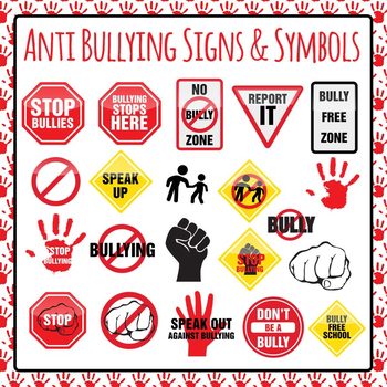 350x350 Anti Bullying Signs Symbols And Icons Clip Art Pack For Commercial