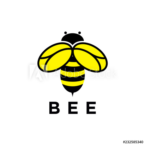 500x500 Bumble Bee Logo Vector Icon