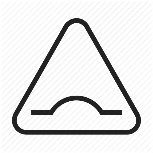 512x512 Ahead, Bump, Road, Sign, Speed, Travel, Warning Icon