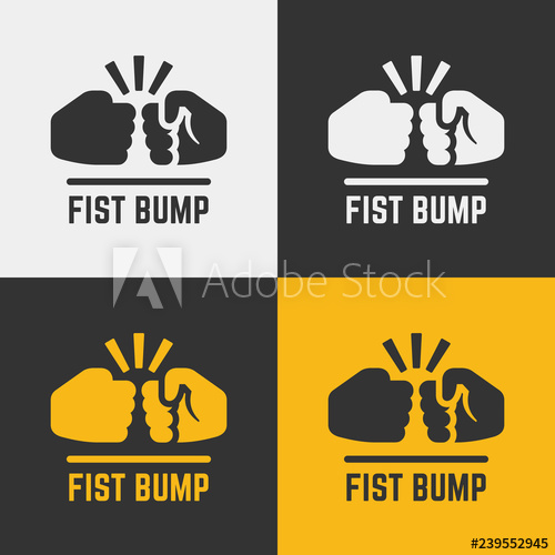 500x500 Vector Fist Bump Icon