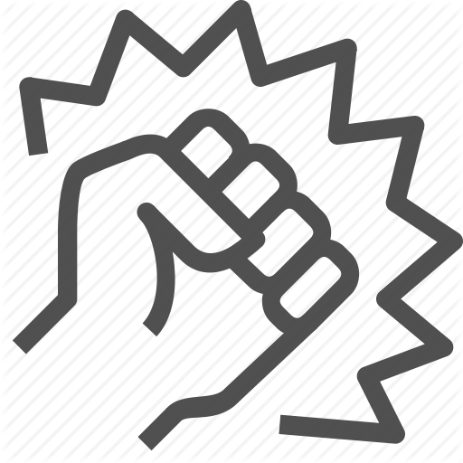 512x512 Brute Force, Bump, Crime, Fist, Forcing, Mug, Violation Icon