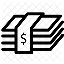 Banknote Bundle Icon Of Line Style 256x256 Banknote Bundle Icon Of Line Style