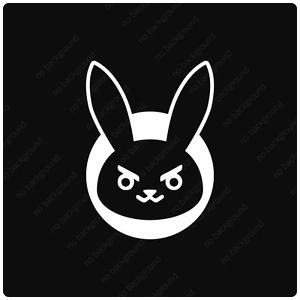 300x300 D Va Bunny Symbol Icon Spray Decals Stickers, Overwatch Xbox