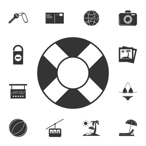 600x600 Life Buoy Icon Detailed Set Of Travel Icons Premium Graphic