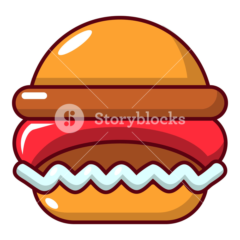 1000x1000 Burger Icon Cartoon Illustration Of Burger Vector Icon For Web