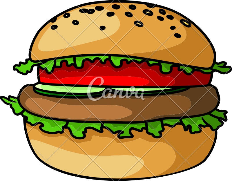 800x624 Burger Icon Art