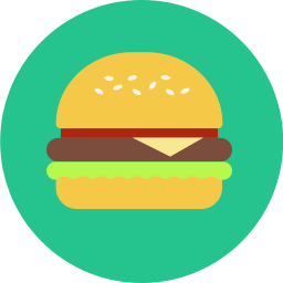 256x256 Burger Icon Flat