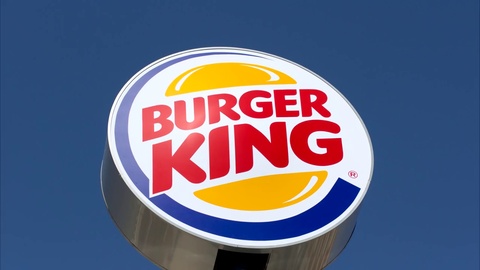 480x270 Burger King Sign Zoom In Hi Res Video