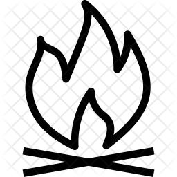 256x256 Burn Icon Of Line Style