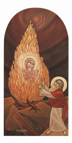 Dom Donald's Blog Mary The Burning Bush Icon 250x490 Dom Donald's Blog Mary The Burning Bush Icon