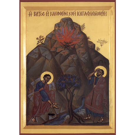 Icon Of Moses And The Burning Bush 458x458 Icon Of Moses And The Burning Bush