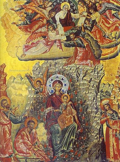 Orthodox Icon Of Theotokos The Burning Bush 400x537 Orthodox Icon Of Theotokos The Burning Bush