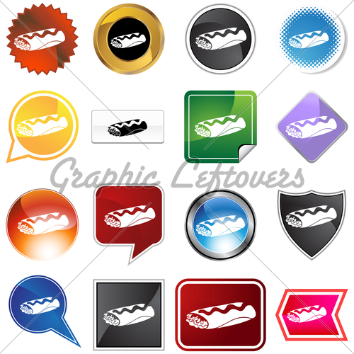 500x500 Burrito Icon Set Gl Stock Images