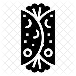 256x256 Burrito Icon Of Glyph Style