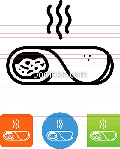 400x495 Delicious Burrito Icon