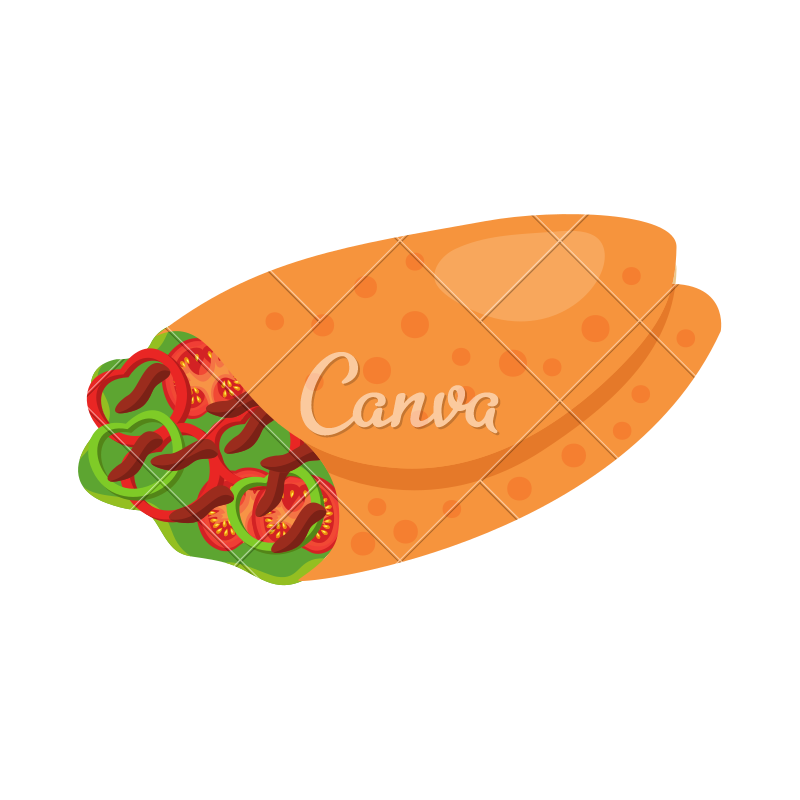 800x800 Delicious Mexican Burrito Icon