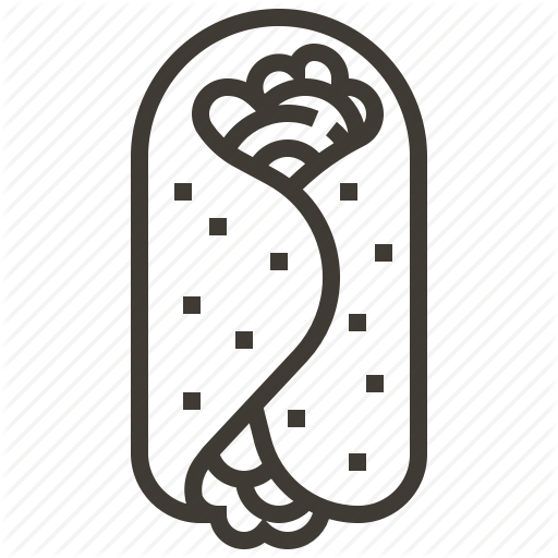 512x512 Burrito, Food, Mex Taco Icon