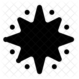 256x256 Burst Icon Of Glyph Style