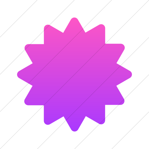 512x512 Iconsetc Simple Ios Pink Gradient Foundation Burst Icon