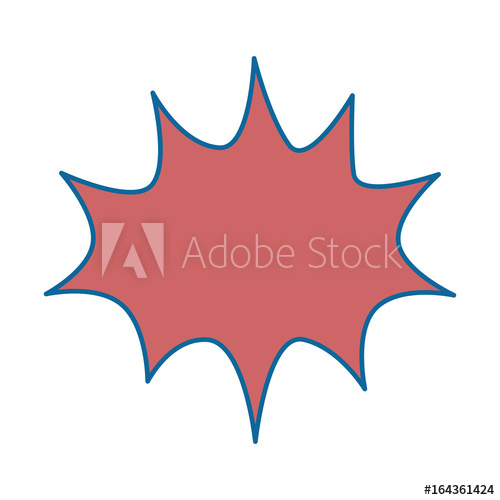 500x500 Retro Burst Icon Over White Background Pop Art Concept Vector
