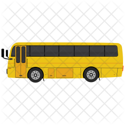 256x256 Luxury Bus Icon Of Flat Style