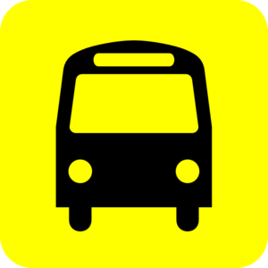 300x300 Bus Station Icon Black Yellow Clip Art