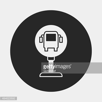 416x416 Bus Station Icon Premium Clipart