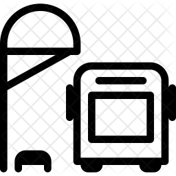 256x256 Bus Station Icon Of Line Style